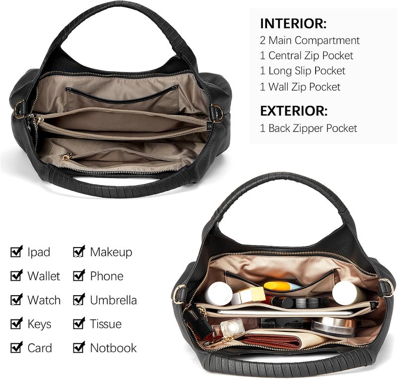 Bostanten Genuine Leather Purses for Women Designer Handbags Crossbody Shoulder Bags Top Handle Satchel with Adjustable Strap - Image 4